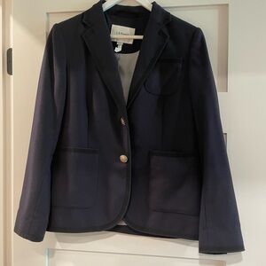 LK Bennett Black Tailored Blazer Structured Suit Jacket
